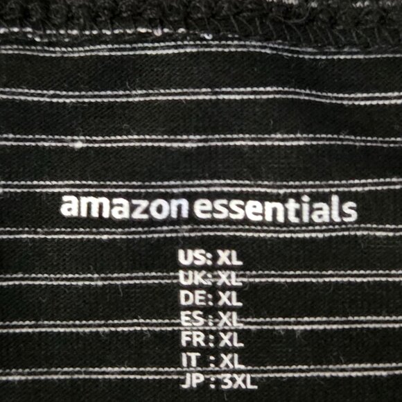 NWT Amazon Essentials Black Women's Relaxed-Fit Crewneck T-Shirt - Size XLarge - Picture 4 of 5